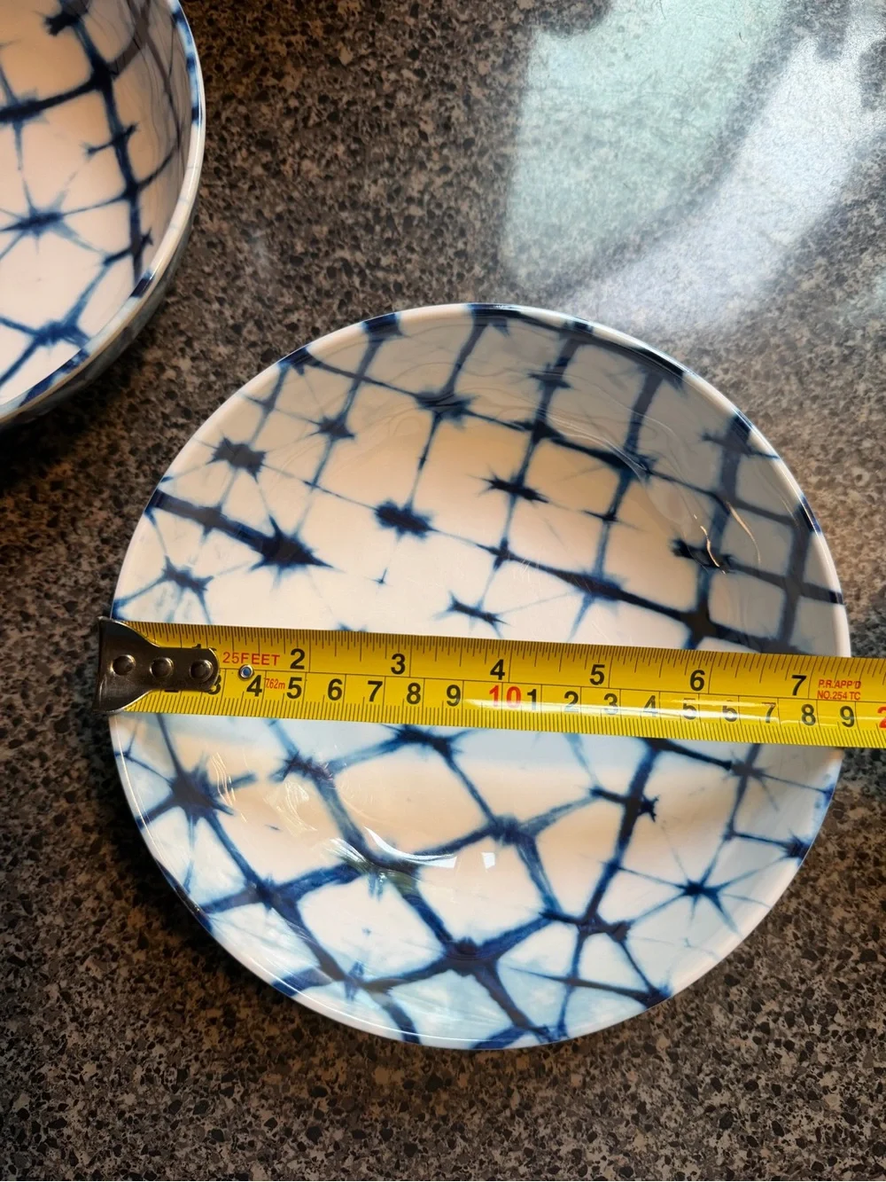 Threshold Set of Bowls in Blue and White
